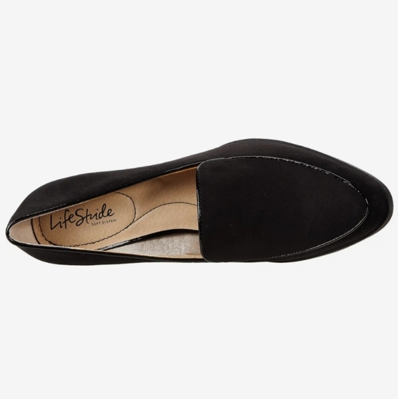 Lifestride Devyn Slip On Loafers Black Micro 7 WIDE - Picture 4 of 10